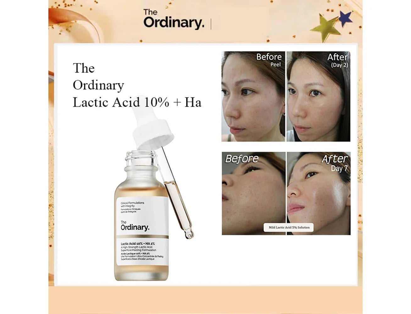 The Ordinary. Lactic Acid 10% + Ha