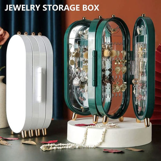 Foldable - Jewellery Box Organiser With Mirror