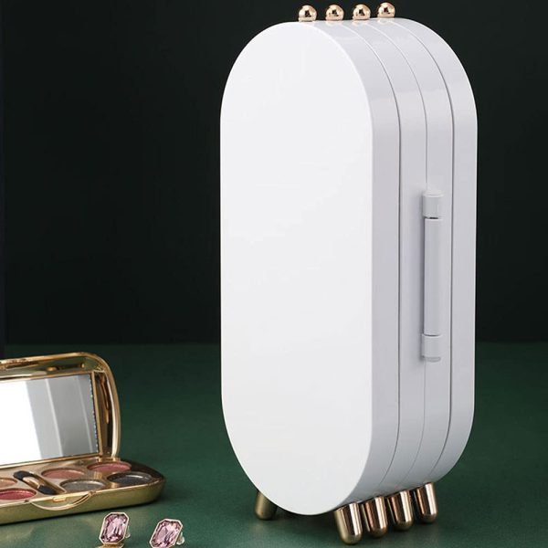 Foldable - Jewellery Box Organiser With Mirror