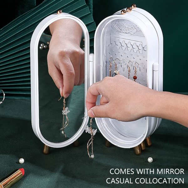 Foldable - Jewellery Box Organiser With Mirror