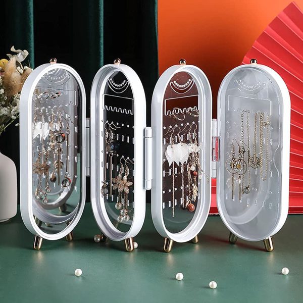 Foldable - Jewellery Box Organiser With Mirror